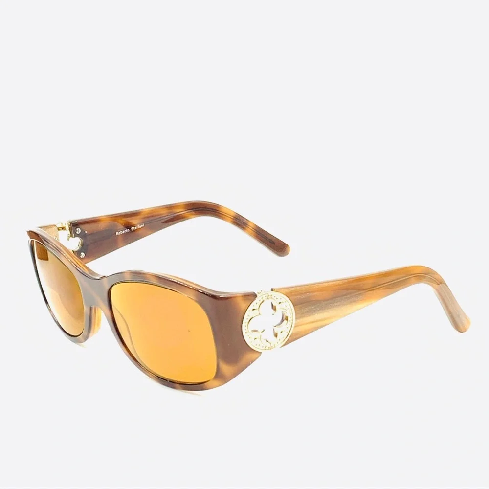 Roberto Steffani Brown Oval Sunglasses Frames